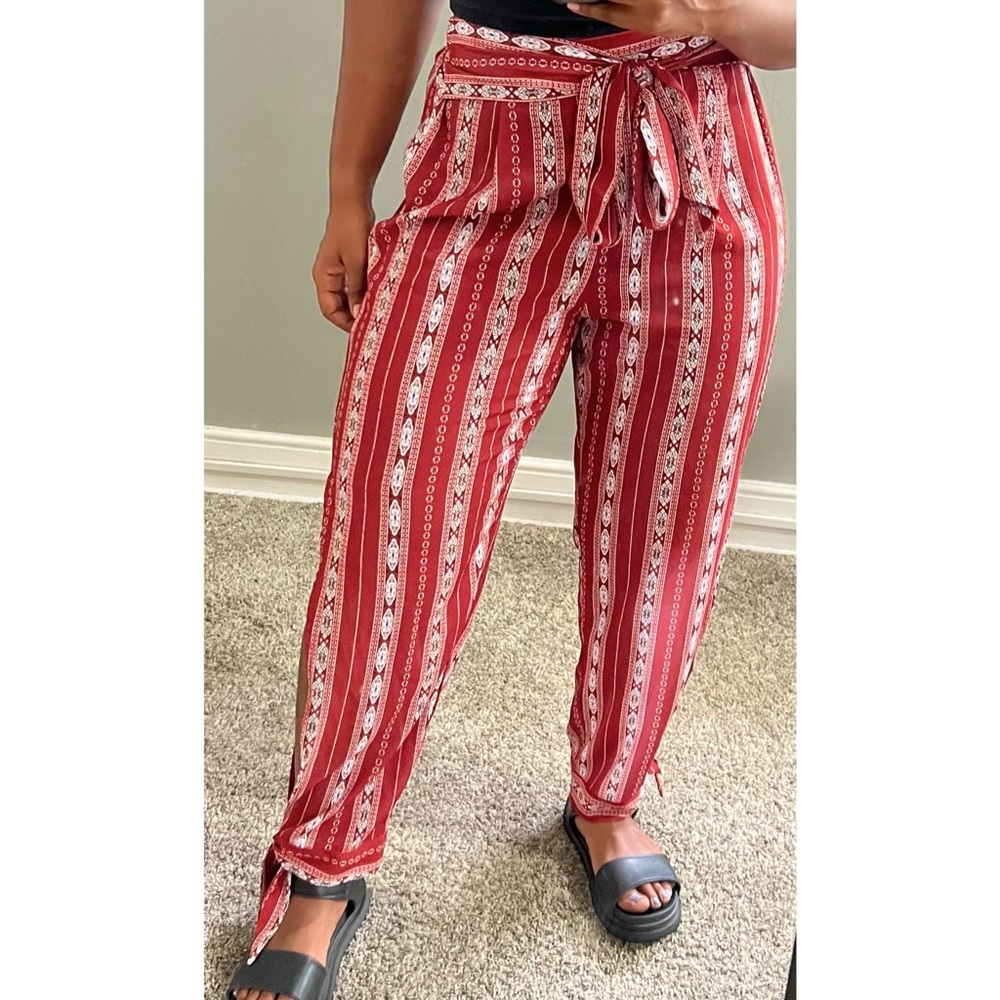 High Waisted Pattern Pants